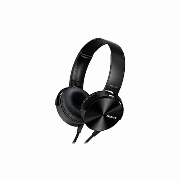 FONE DE OUVIDO COM MICROFONE COM FIO SONY MDR-XB450AP- EXTRA BASS PRETO M -  Micro Master Computadores
